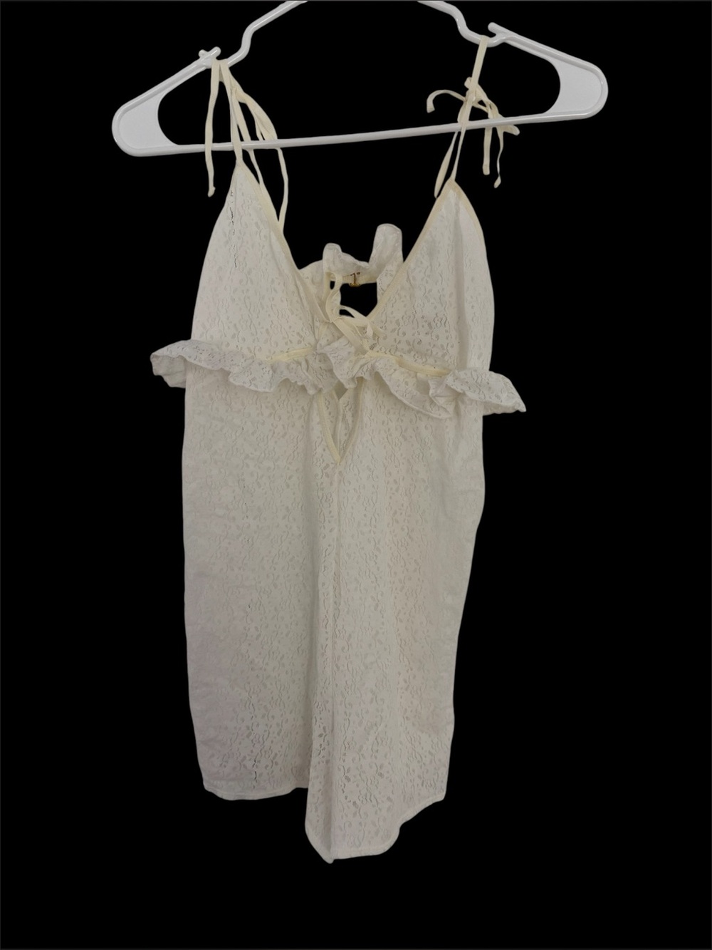 For Love & Lemons Skivvies Lace One Piece Romper
